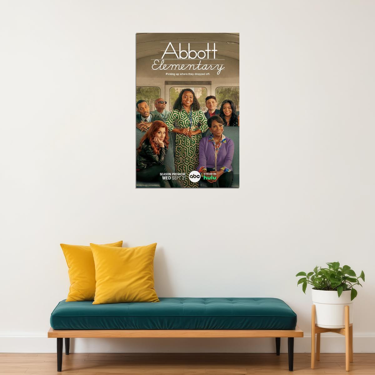 Abbott Elementary Comedy Sitcom Tv Series Movie Gift Poster Wall Art Print Home Wall Decor - xonomax