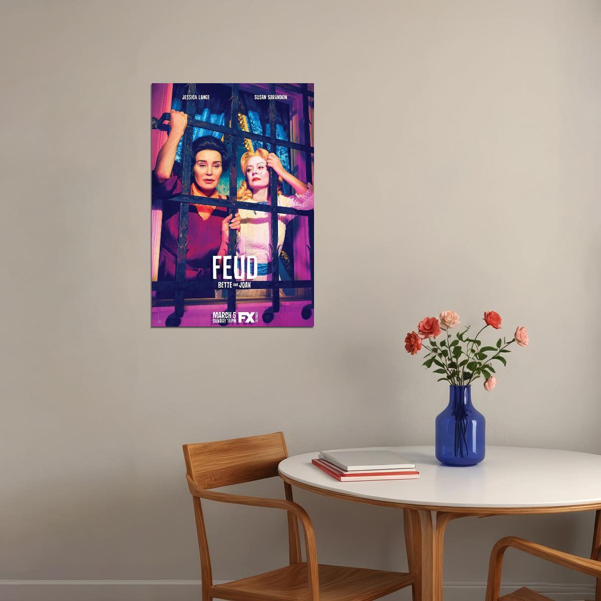 Feud Biography Drama Tv Series Movie Gift Poster Wall Art Print Home Wall Decor - xonomax