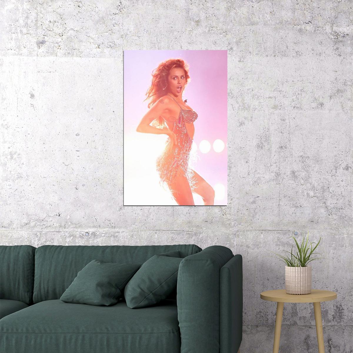 Miley Cyrus Celebrity American Musician Artist Poster Wall Art Print Home Wall Decor - xonomax