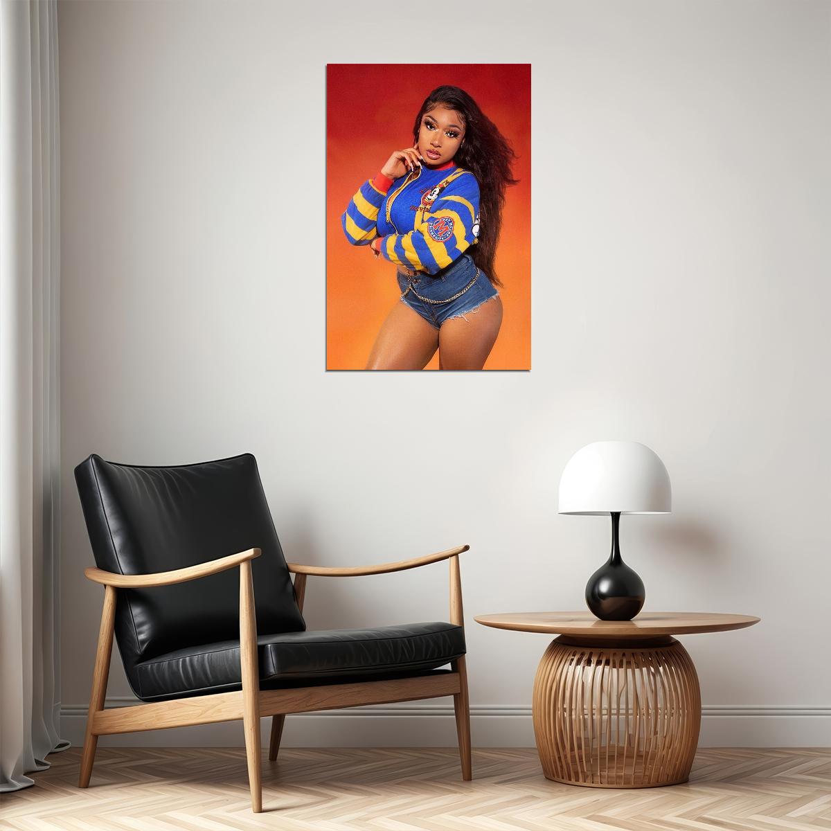 Megan Thee Stallion Celebrity American Singer Artist Poster Wall Art Print Home Wall Decor - xonomax