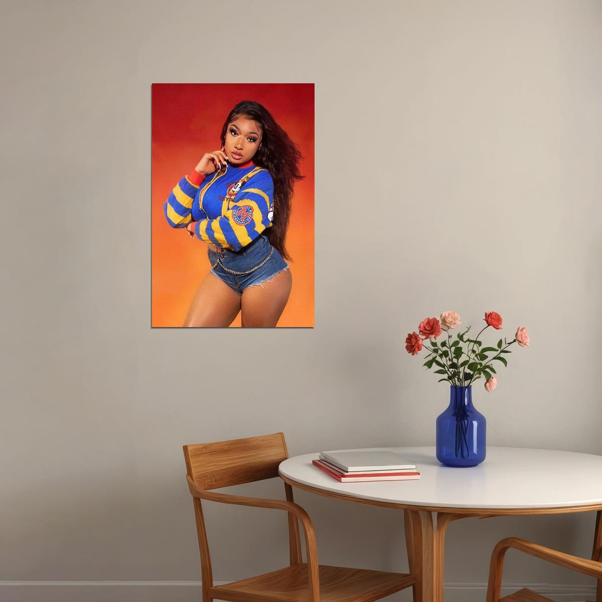 Megan Thee Stallion Celebrity American Singer Artist Poster Wall Art Print Home Wall Decor - xonomax