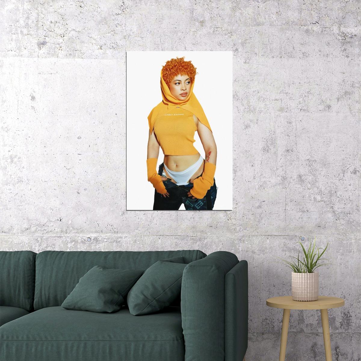 Ice Spice Celebrity American Singer Rap Music Poster Wall Art Print Home Wall Decor