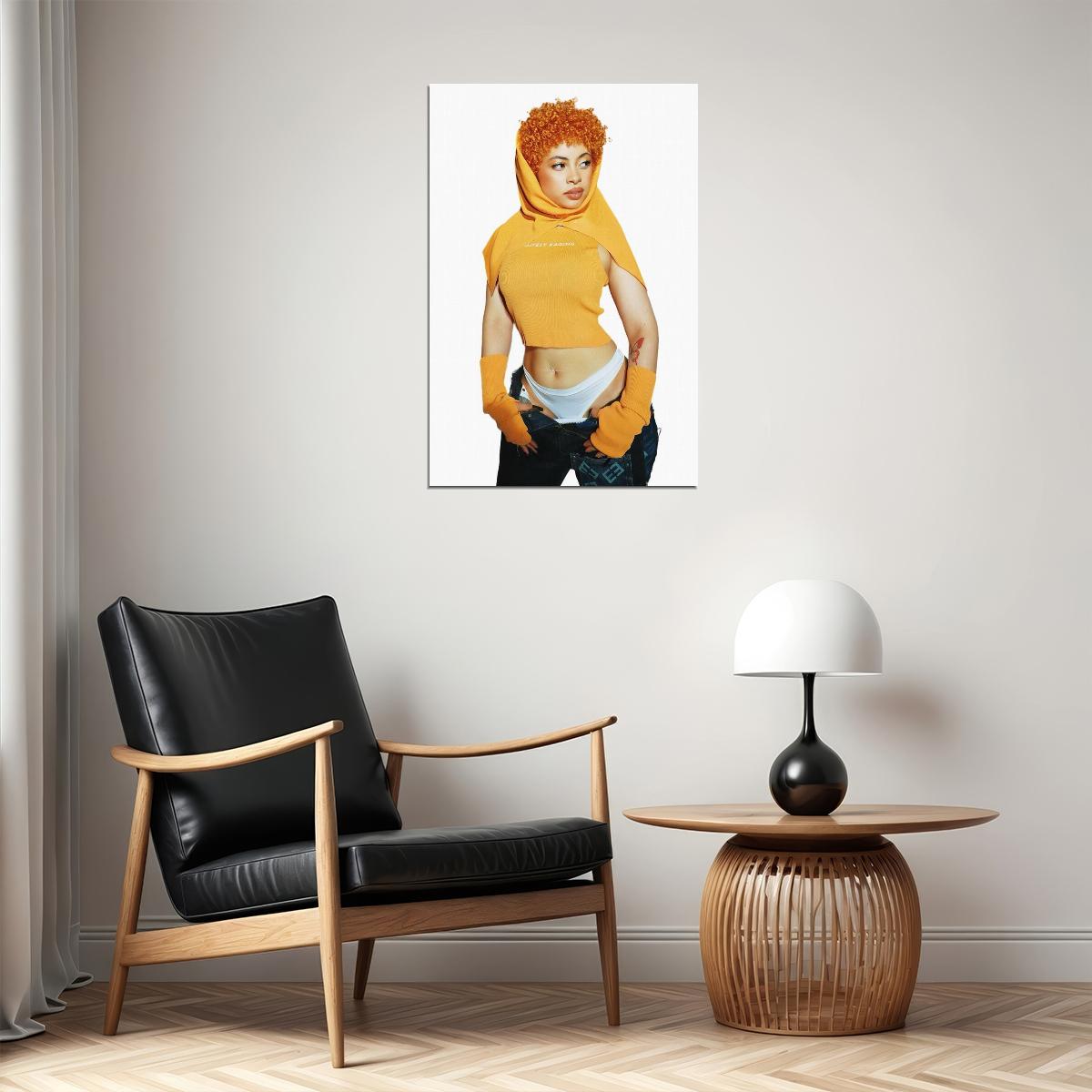 Ice Spice Celebrity American Singer Rap Music Poster Wall Art Print Home Wall Decor