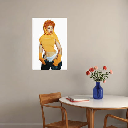 Ice Spice Celebrity American Singer Rap Music Poster Wall Art Print Home Wall Decor