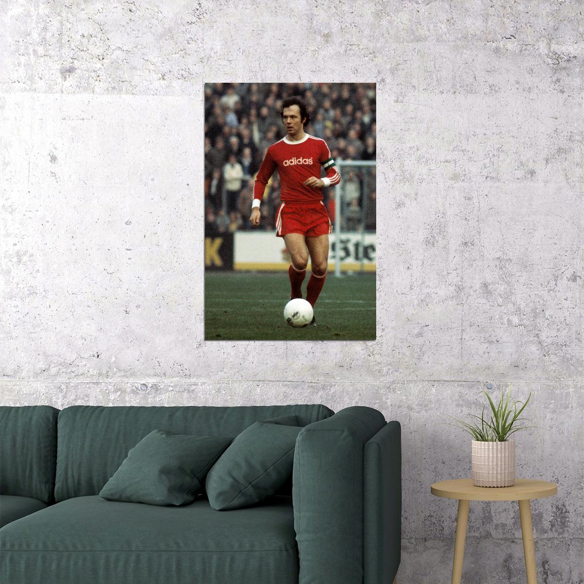 Franz Beckenbauer German Legend Football Player Rip Sport Gift Poster Wall Art Print Home Wall Decor