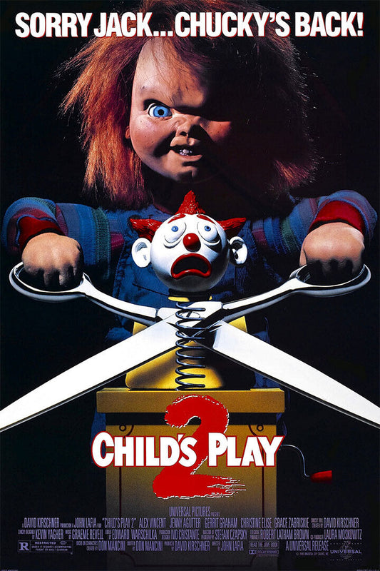 Childs Play Chucky 2 Movie Horror Crime Thriller Poster Wall Art Print Home Wall Decor - xonomax