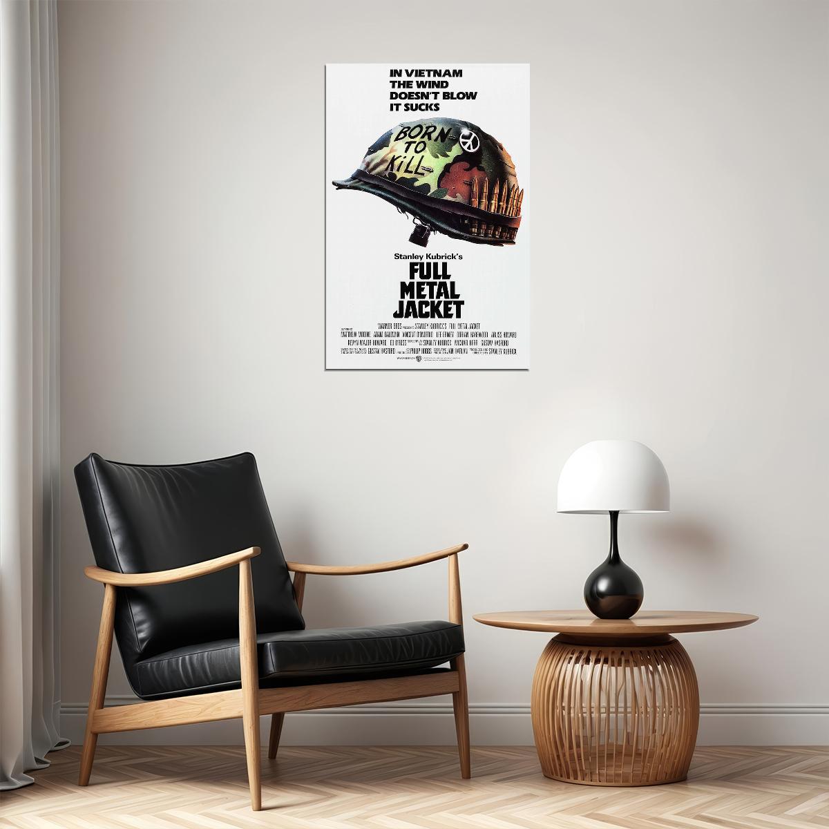 Full Metal Jacket Movie Drama War Adventure Poster Wall Art Print Home Wall Decor - xonomax