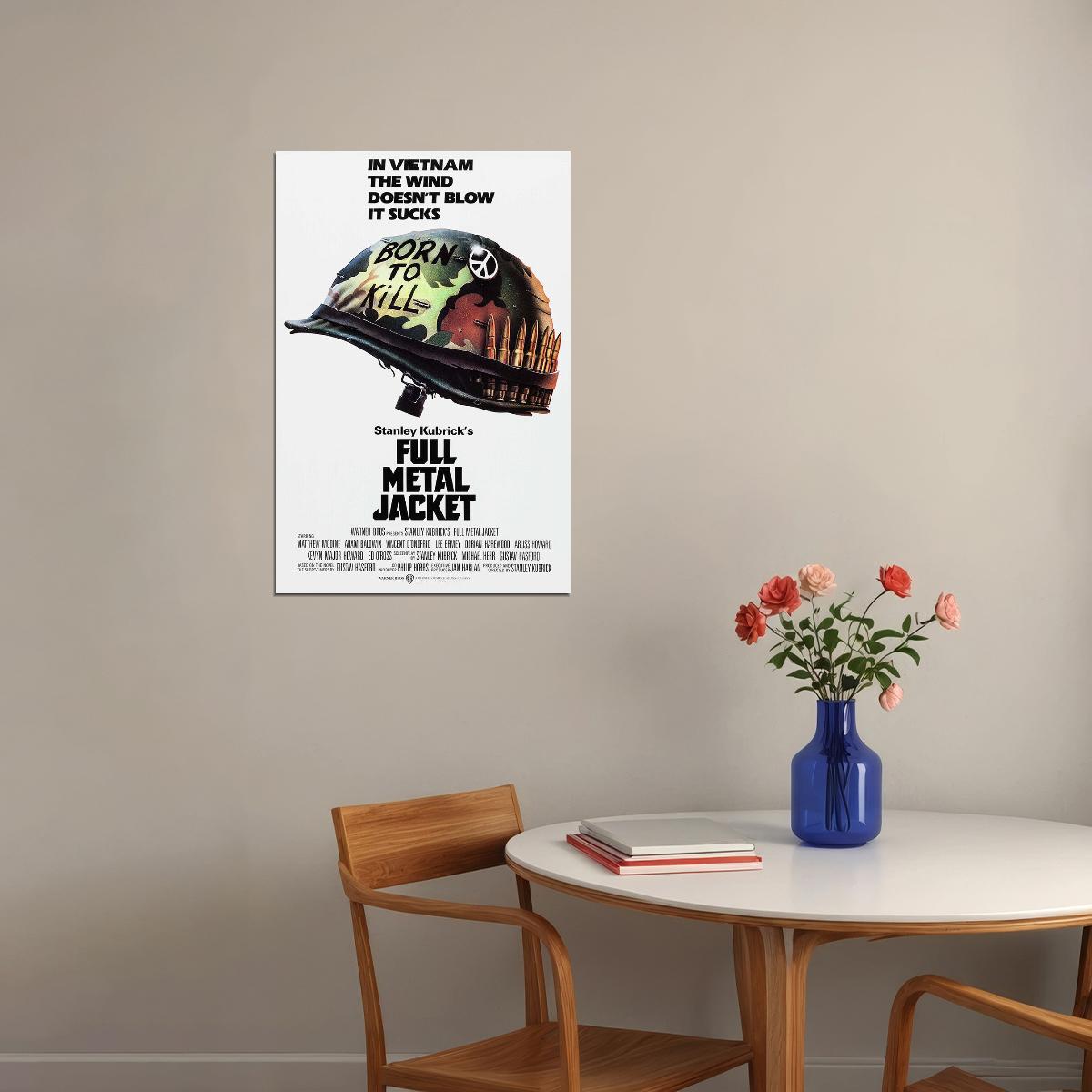 Full Metal Jacket Movie Drama War Adventure Poster Wall Art Print Home Wall Decor - xonomax