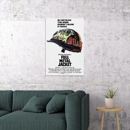Full Metal Jacket Movie Drama War Adventure Poster Wall Art Print Home Wall Decor - xonomax