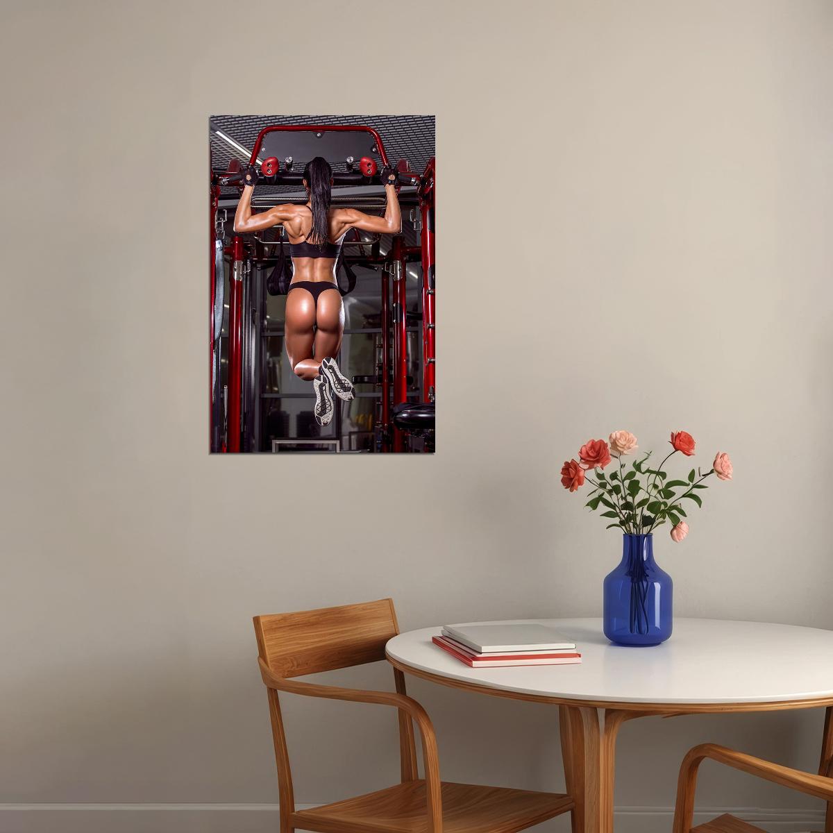 Bodybuilding Sexy Fitness Girl Picture Gym Poster Wall Art Print Home Wall Decor - xonomax