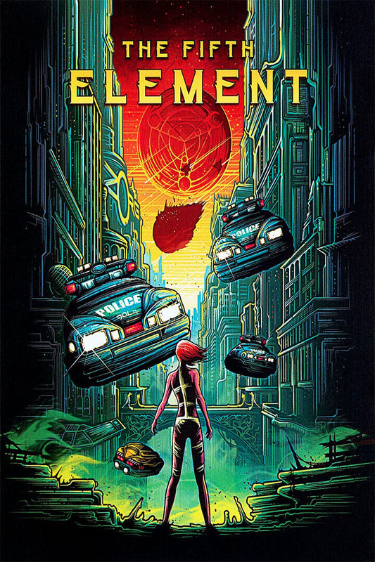 The Fifth Element Movie Adventure Science Fiction Action Poster Wall Art Print Home Wall Decor - xonomax