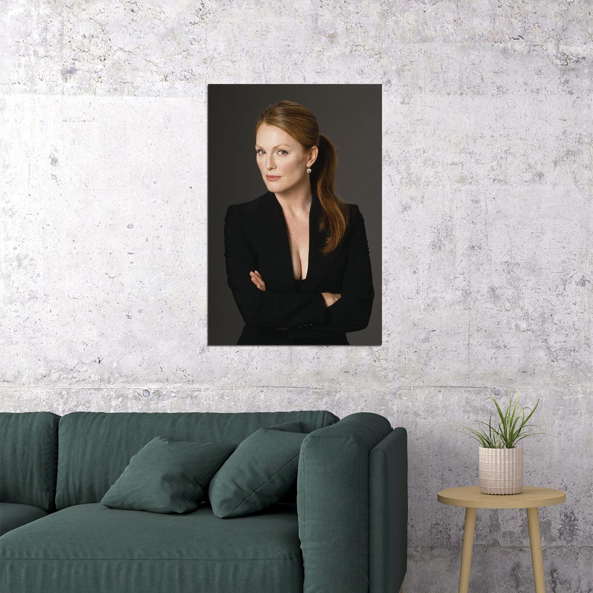 Julianne Moore American Actress Artist Writer Poster Wall Art Print Home Wall Decor - xonomax