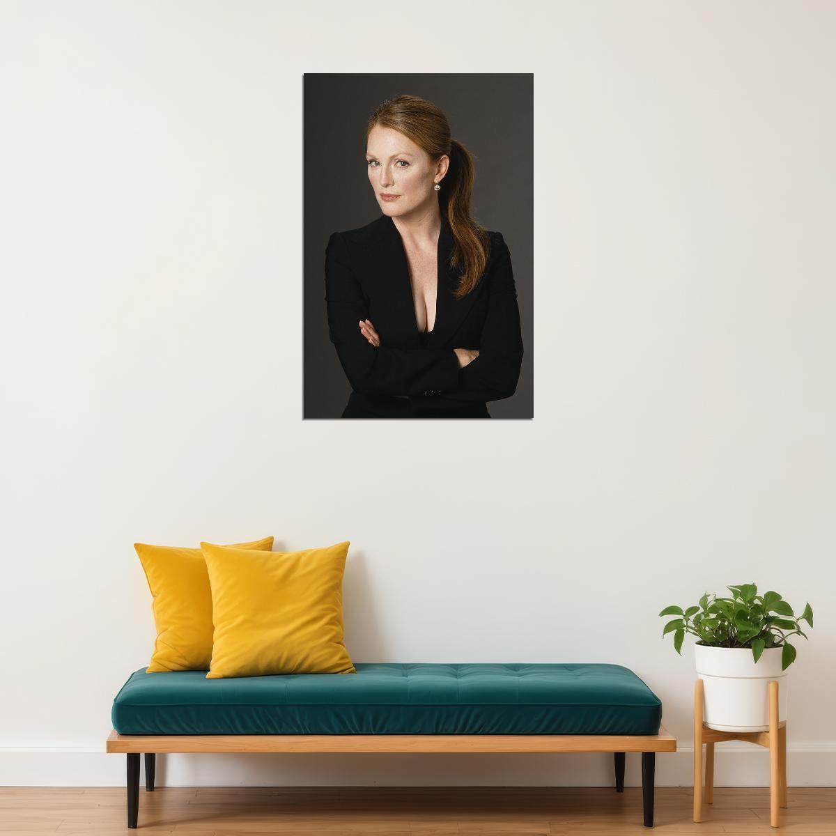 Julianne Moore American Actress Artist Writer Poster Wall Art Print Home Wall Decor - xonomax