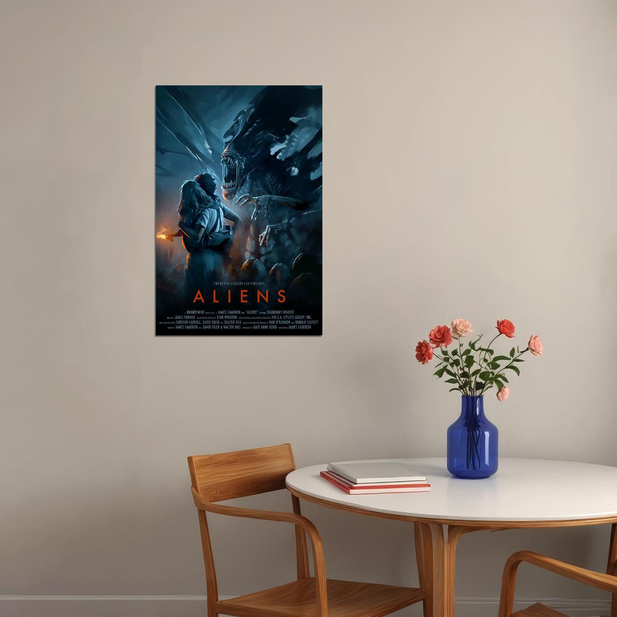 Aliens Movie Action Science Fiction Explained Why Poster Wall Art Print Home Wall Decor - xonomax