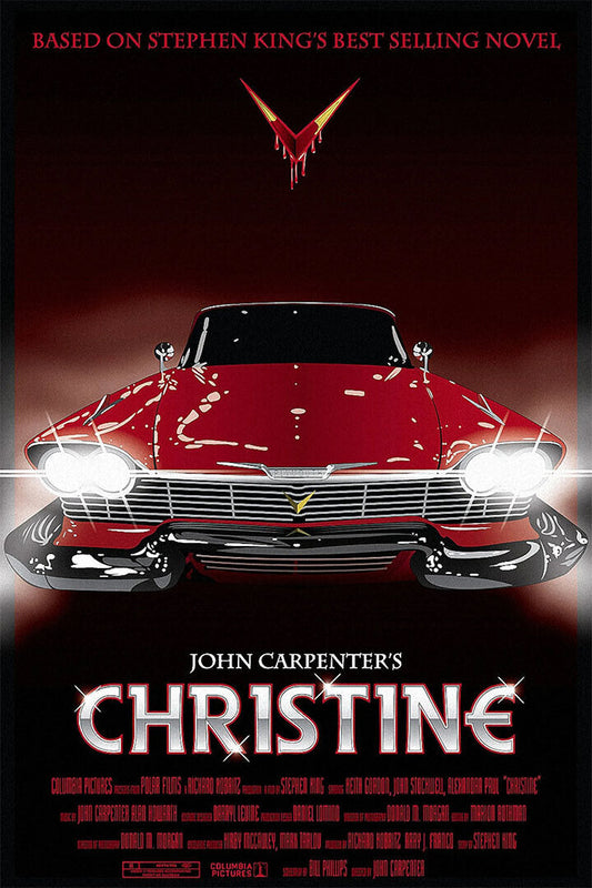 Christine 1983 Classic Movie Horror Mystery Poster Wall Art Print Home Wall Decor - xonomax