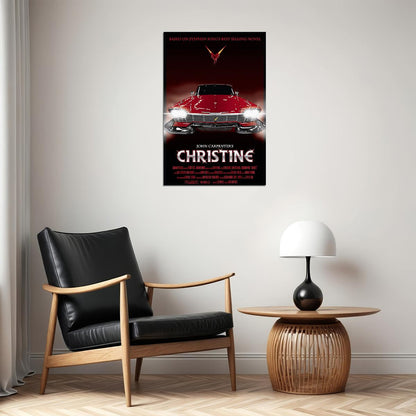 Christine 1983 Classic Movie Horror Mystery Poster Wall Art Print Home Wall Decor - xonomax