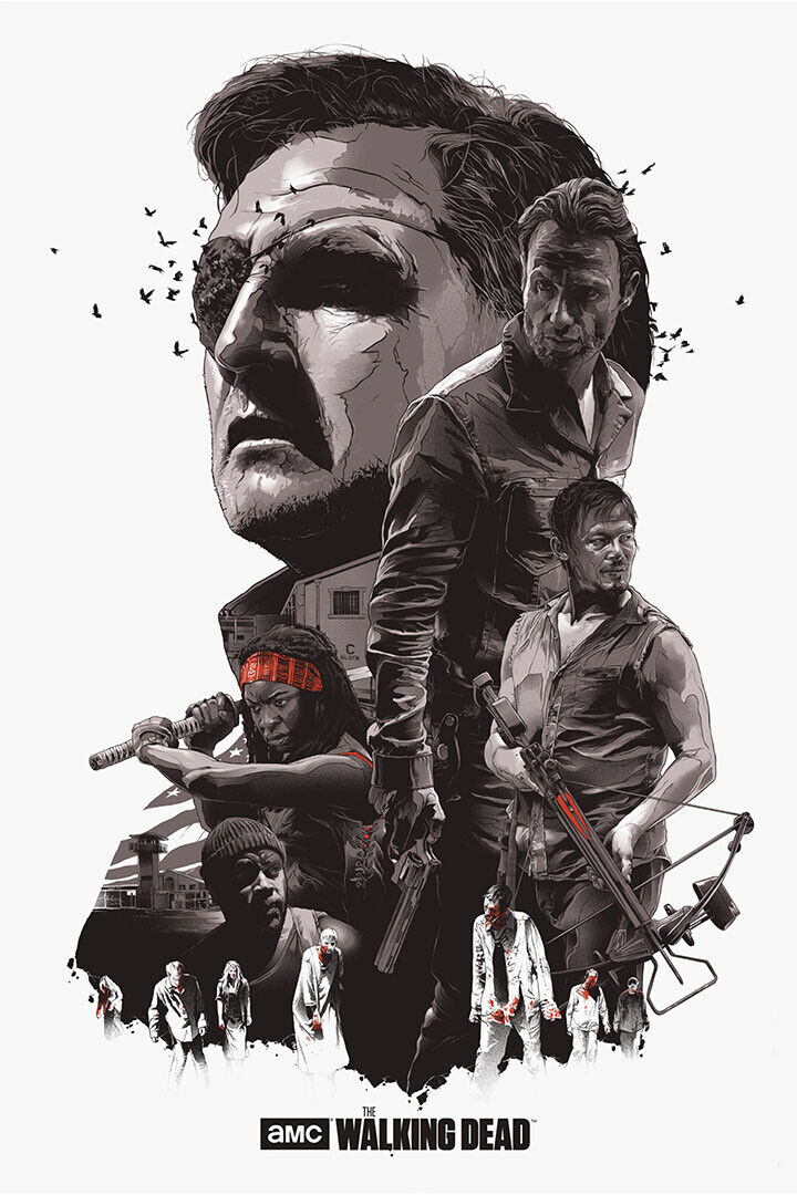 The Walking Dead Drama Horror Tv Series Movie Poster Wall Art Print Home Wall Decor - xonomax