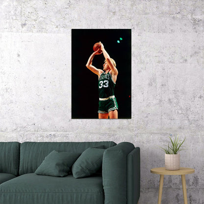 Larry Bird Boston Celtics Basketball Player Poster Wall Art Print Home Wall Decor