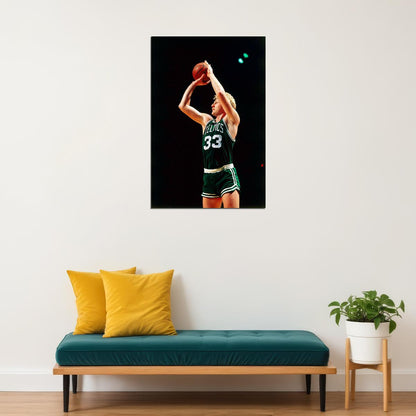 Larry Bird Boston Celtics Basketball Player Poster Wall Art Print Home Wall Decor