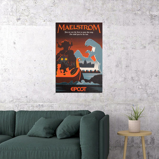 Epcot Center Attraction Maelstrom Vintage Style Poster Wall Art Print Home Wall Decor - xonomax