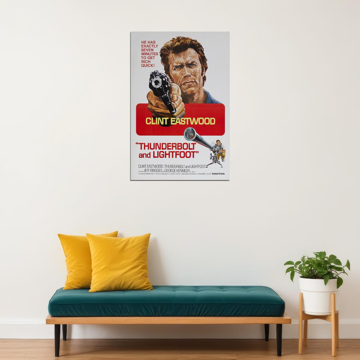 Thunderbolt And Lightfoot Movie Action Comedy Crime Poster Wall Art Print Home Wall Decor - xonomax