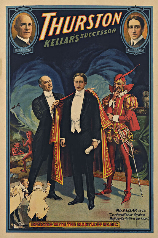 Thurston The Great Magician Vintage Style Adversiting Poster Wall Art Print Home Wall Decor - xonomax