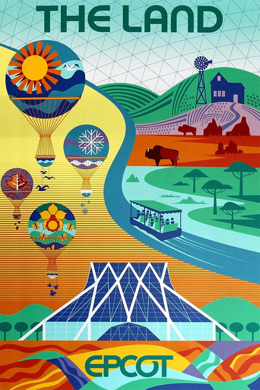 Epcot Center Attraction The Land Vinatge Style Poster Wall Art Print Home Wall Decor - xonomax