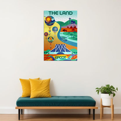 Epcot Center Attraction The Land Vinatge Style Poster Wall Art Print Home Wall Decor - xonomax