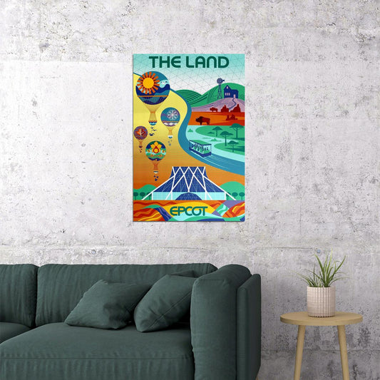 Epcot Center Attraction The Land Vinatge Style Poster Wall Art Print Home Wall Decor - xonomax
