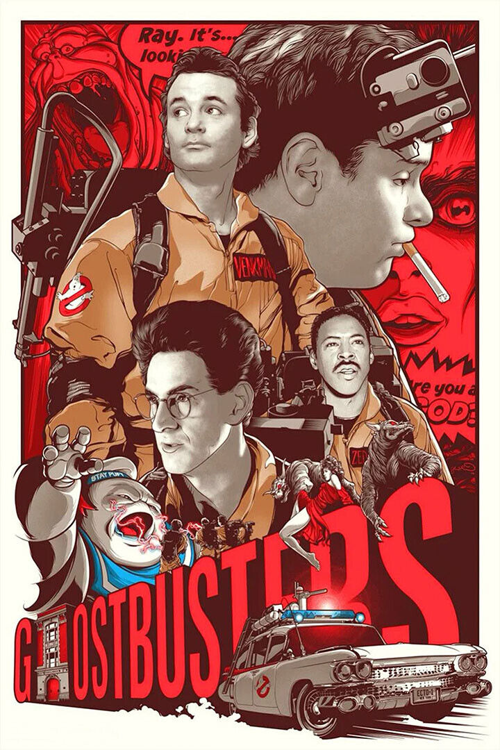 Ghostbusters Action Comedy Movie Cinema Poster Wall Art Print Home Wall Decor - xonomax