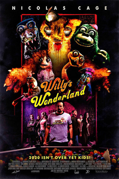 Willy's Wonderland Action Horror Movie Poster Wall Art Print Home Wall Decor - xonomax