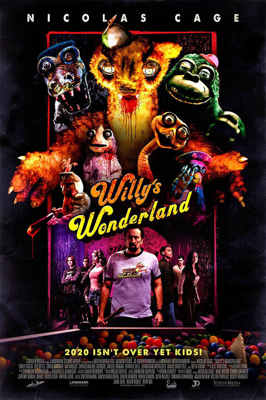 Willy's Wonderland Action Horror Movie Poster Wall Art Print Home Wall Decor - xonomax