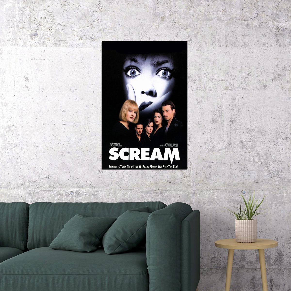 Scream Horror Thriller Movie Cinema Film Poster Wall Art Print Home Wall Decor