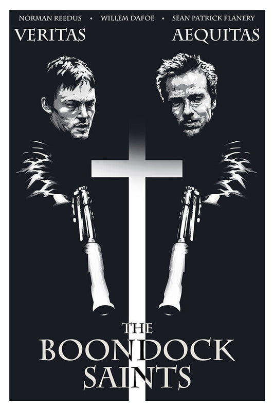 The Boondock Saints Cross Action Crime Movie Poster Wall Art Print Home Wall Decor - xonomax