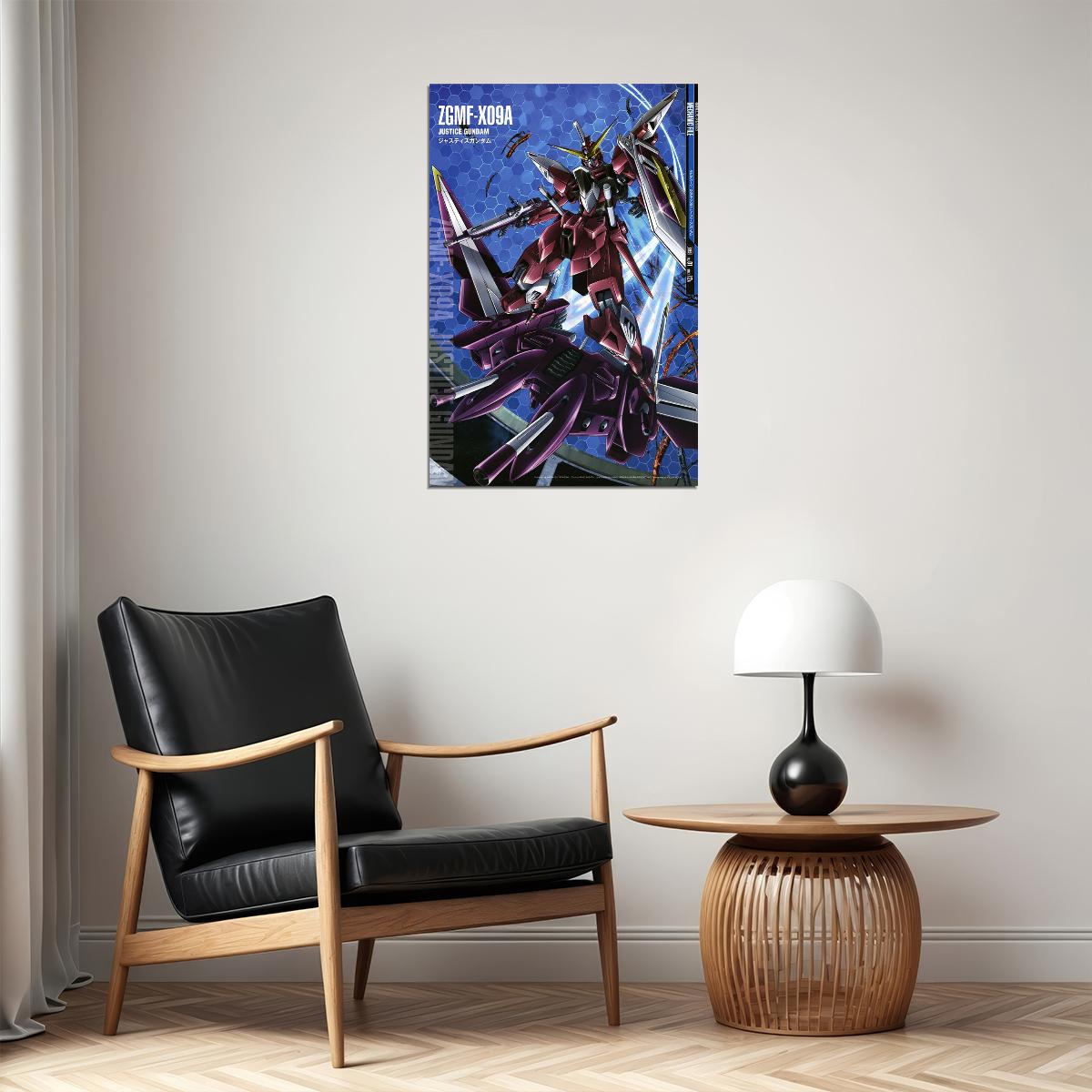 Justice Gundam Japanese Anime Gundam Mechanical Poster Wall Art Print Home Wall Decor - xonomax