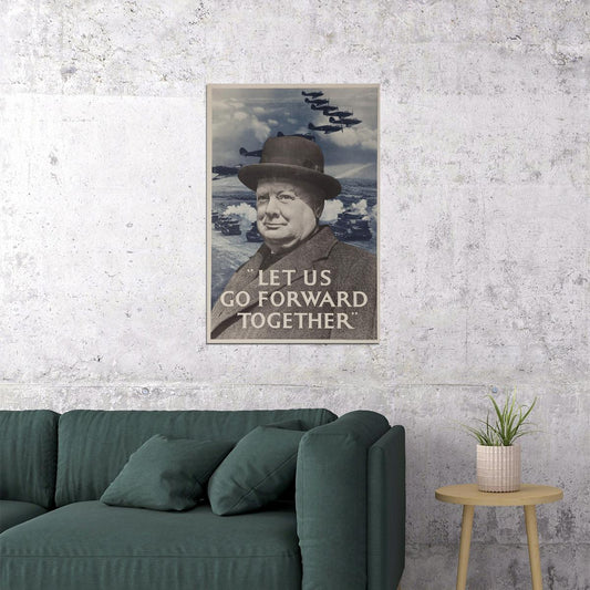 Winston Churchill World War 2 Ww2 Vintage Style Poster Wall Art Print Home Wall Decor - xonomax