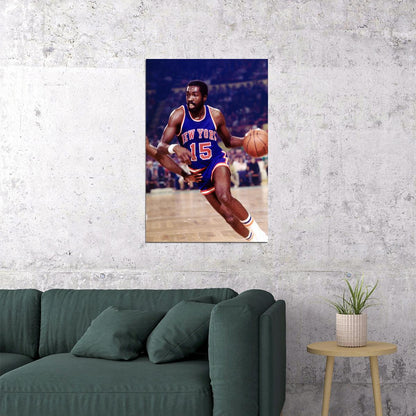 Earl Monroe New York Basketball Player Poster Wall Art Print Home Wall Decor