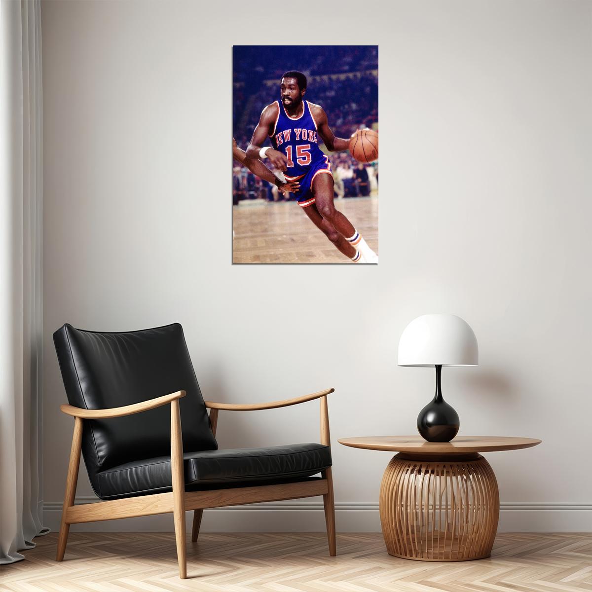 Earl Monroe New York Basketball Player Poster Wall Art Print Home Wall Decor