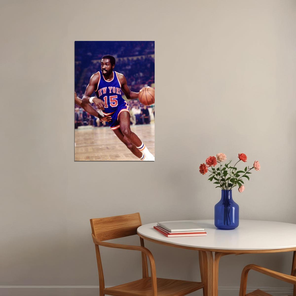 Earl Monroe New York Basketball Player Poster Wall Art Print Home Wall Decor