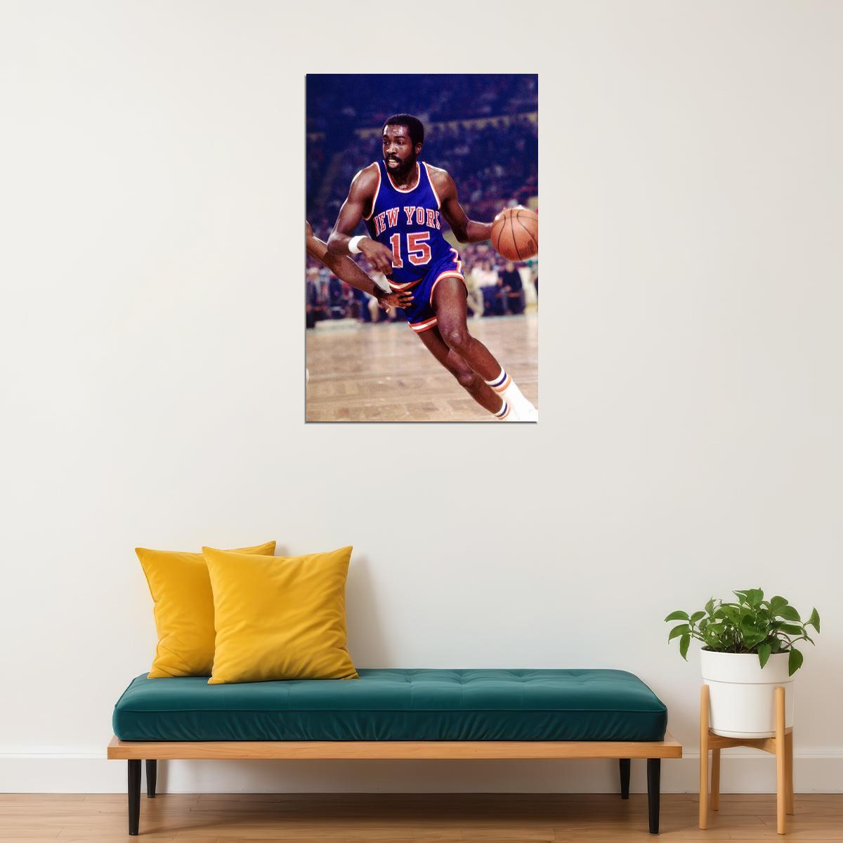 Earl Monroe New York Basketball Player Poster Wall Art Print Home Wall Decor