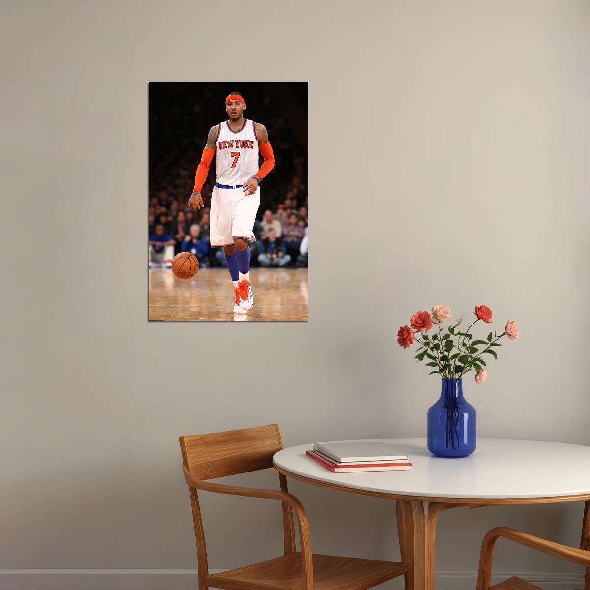 Carmelo Anthony New York Basketball Player Poster Wall Art Print Home Wall Decor