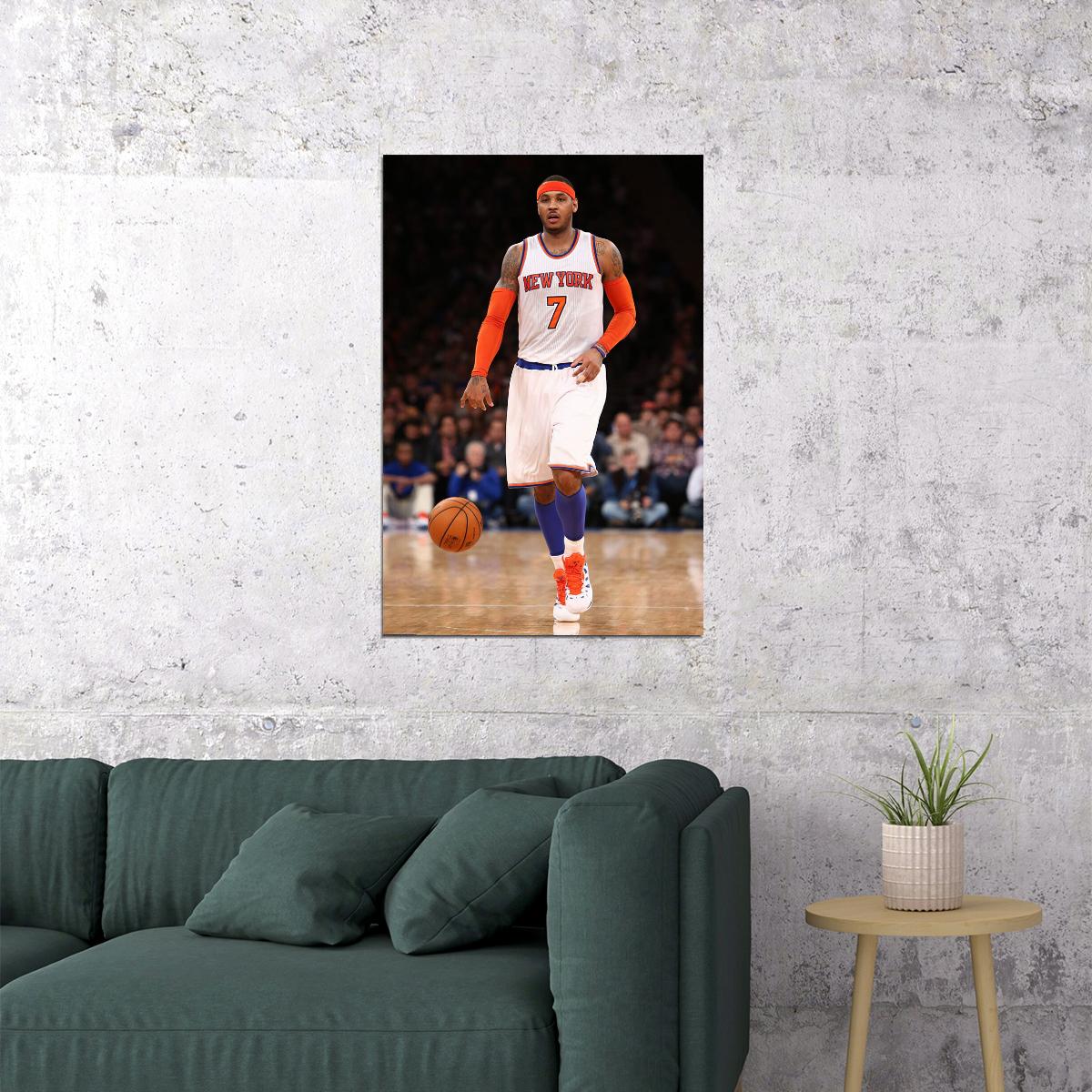 Carmelo Anthony New York Basketball Player Poster Wall Art Print Home Wall Decor