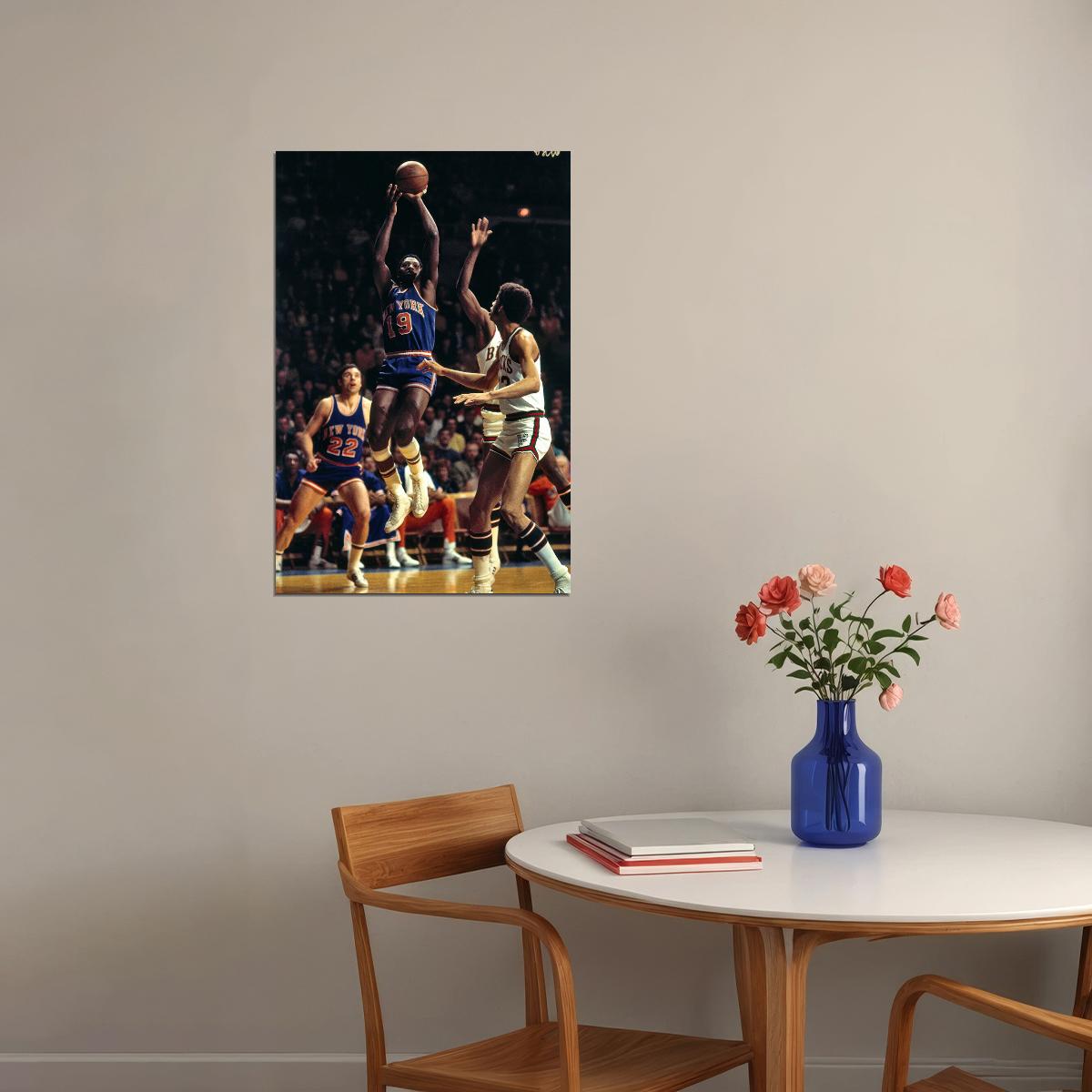 Willis Reed New York Basketball Player Poster Wall Art Print Home Wall Decor