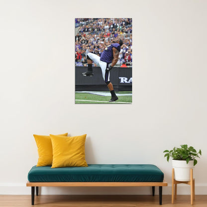 Ray Lewis Baltimore American Football Player Poster Wall Art Print Home Wall Decor