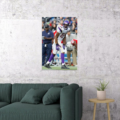 Randy Moss Minnesota American Football Player Poster Wall Art Print Home Wall Decor