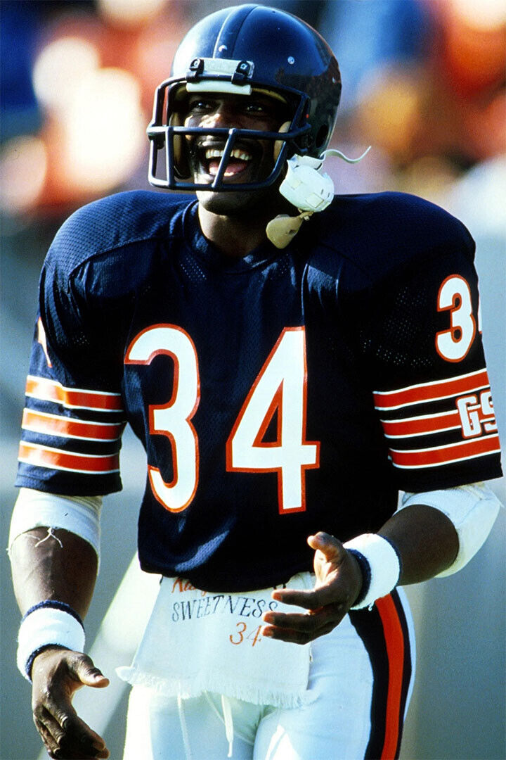 Walter Payton Chicago American Football Player Poster Wall Art Print Home Wall Decor