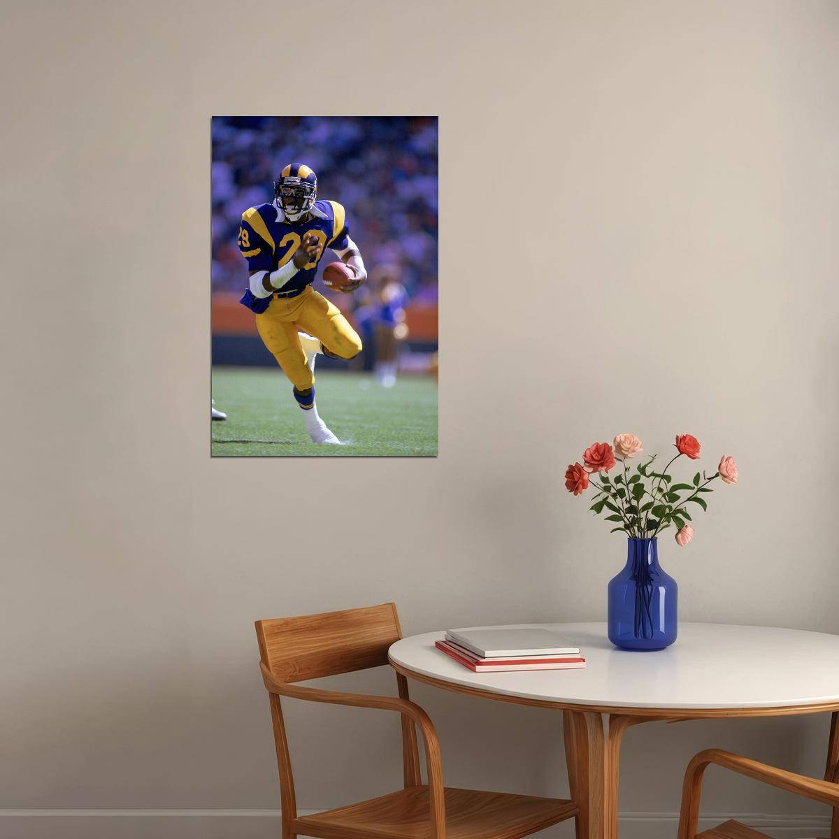 Eric Dickerson Los Angeles American Football Player Poster Wall Art Print Home Wall Decor