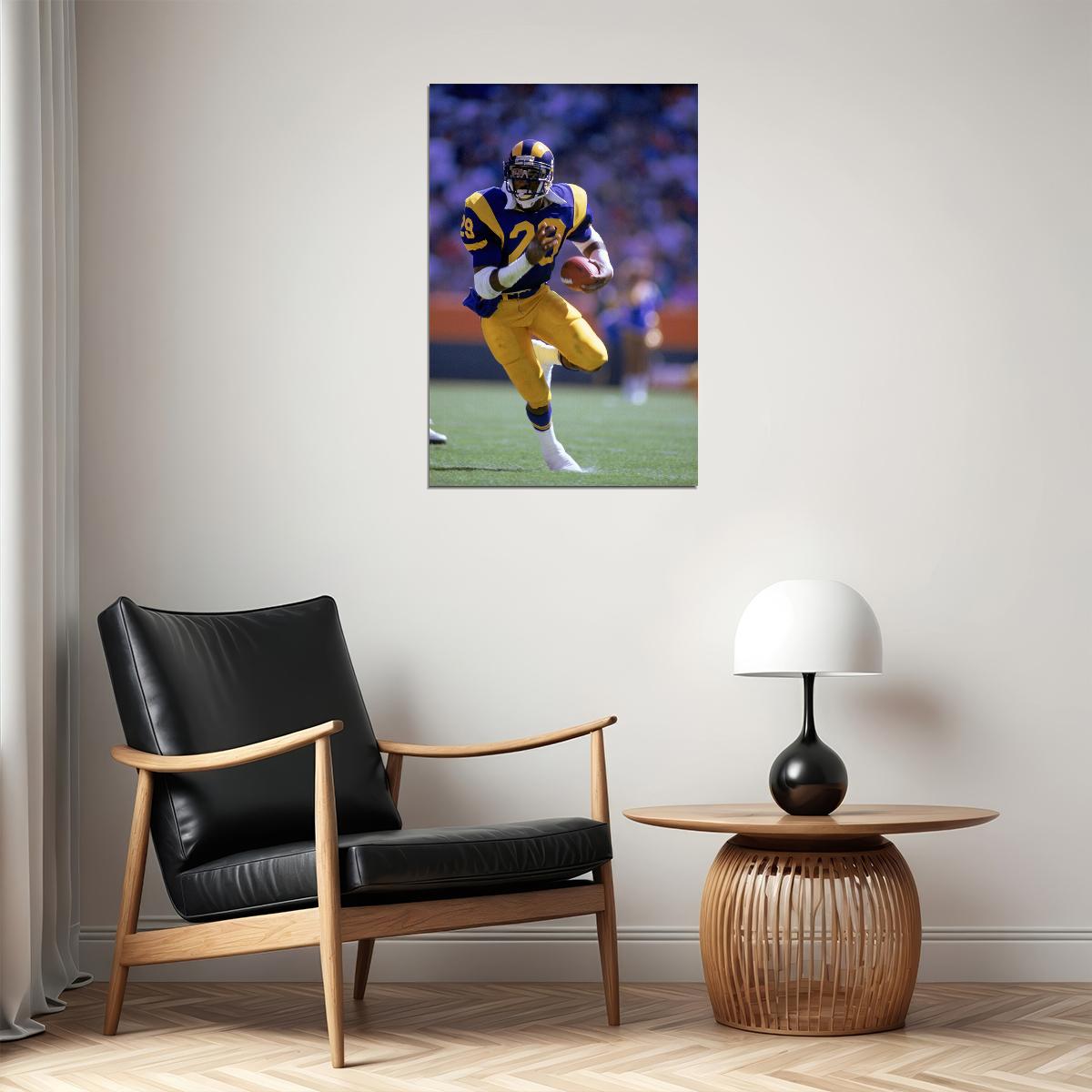 Eric Dickerson Los Angeles American Football Player Poster Wall Art Print Home Wall Decor