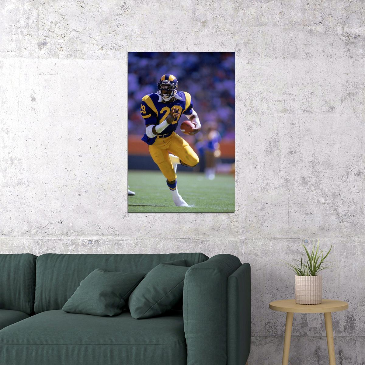 Eric Dickerson Los Angeles American Football Player Poster Wall Art Print Home Wall Decor