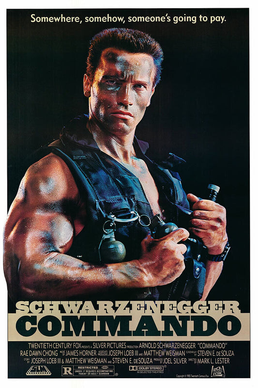 Commando Movie Action Adventure Thriller Schwarzenegger Poster Wall Art Print Home Wall Decor - xonomax